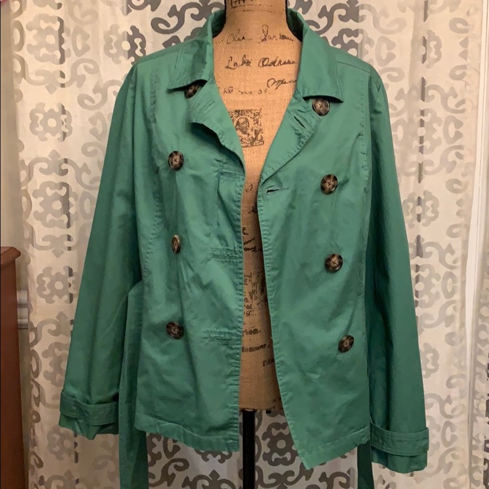 Merona short trench water repellant jacket